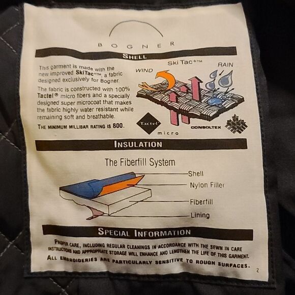VINTAGE Bogner Ski Jacket Size 8 - Picture 10 of 12